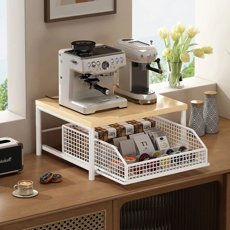 Kitchen Countertop Organizer - Versatile Multi-Use Shelf for Microwave, Spices, Coffee Machine, and Printer Storage