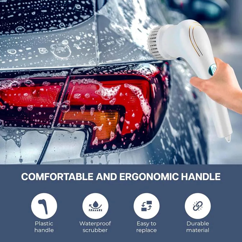 Usb Rechargeable Kitchen Dishwashing Brush Sink Cleaner Bathroom Bathtub Clean Brush Spin Scrubber Electric Cleaning Brush