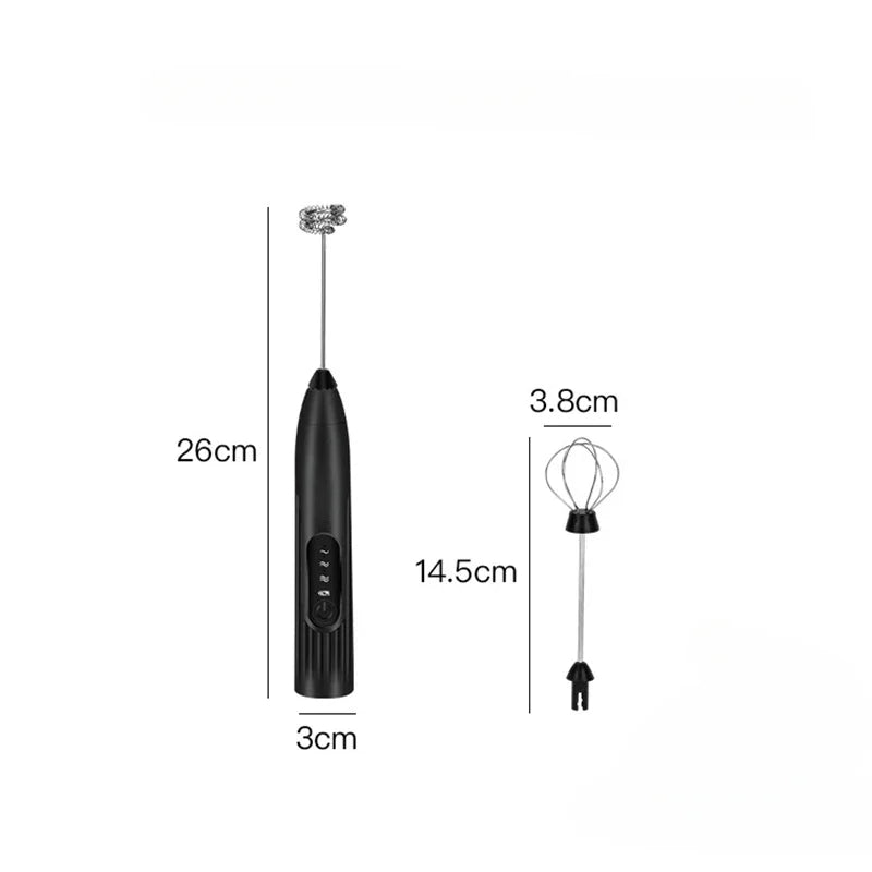 Cordless Milk Mixer and Mini Coffee Egg Beater Kitchen Gadget