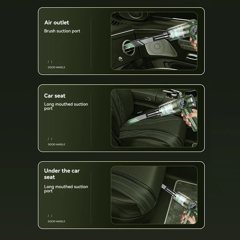 9800000pa Wireless Automobile Handheld Vacuum Cleaner Wet Dry Dual-use High Power Electric Appliance Cleaner Car Home New 2026